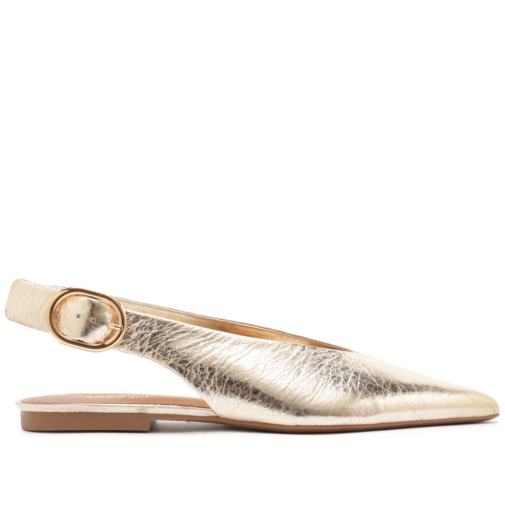 sapatilha-arezzo-dourada-couro-slingback-bico-fino-fivela-1