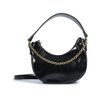 bolsa-schutz-hobo-couro-preta-pequena-corrente-dourada-1