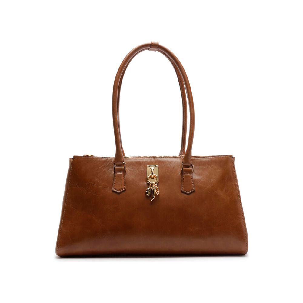 bolsa-arezzo-tote-marrom-couro-grande-metal-charms-1