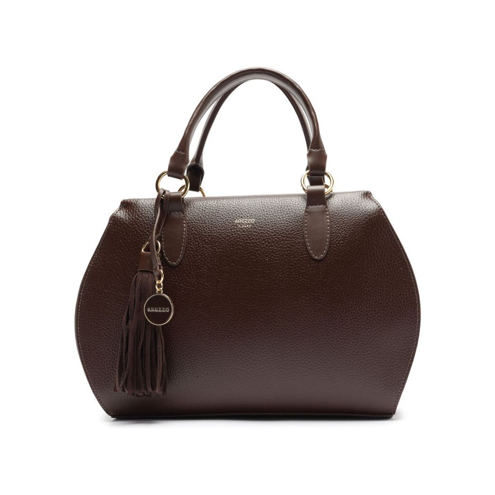 bolsa-arezzo-tote-marrom-grande-bag-charm-duplo-medalha-metalica-1