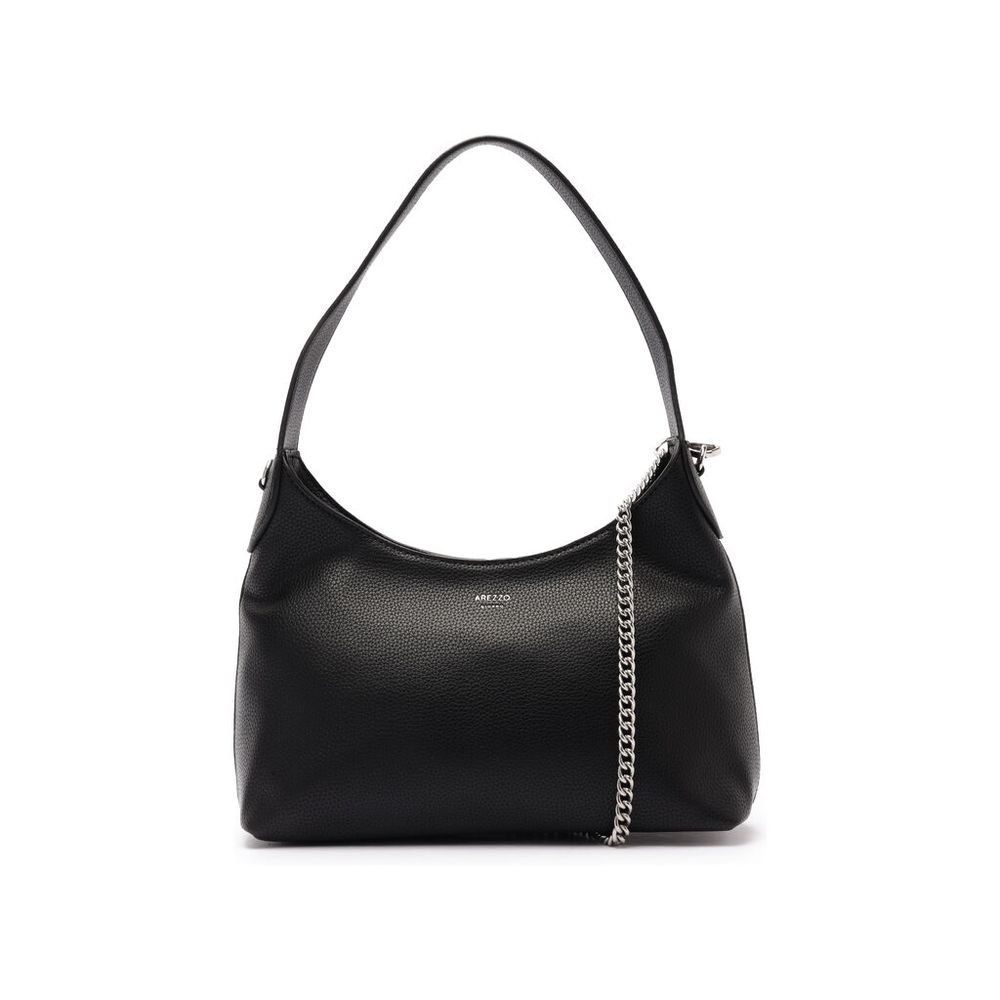 bolsa-arezzo-tiracolo-preta-media-corrente-prateada-1