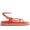 sandalia-arezzo-flatform-laranja-tiras-amarracao-1