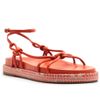 sandalia-arezzo-flatform-laranja-tiras-amarracao-2