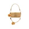 bolsa-arezzo-tiracolo-tramada-palha-pompons-alca-dourada-1