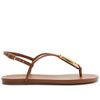 sandalia-arezzo-rasteira-marrom-slim-metal-dourado-1