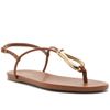sandalia-arezzo-rasteira-marrom-slim-metal-dourado-2