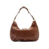 bolsa-arezzo-hobo-marrom-couro-grande-metal-sextavado-3