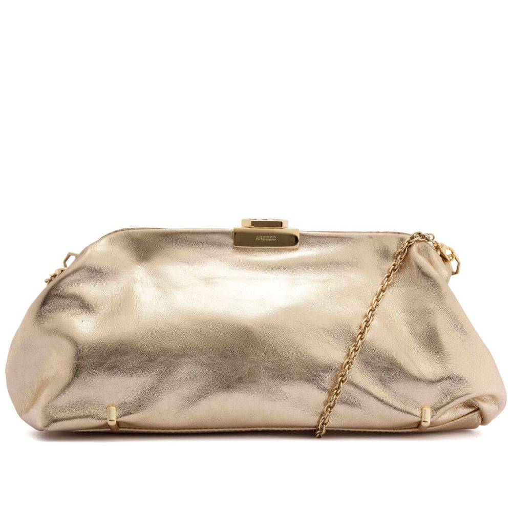 bolsa-arezzo-clutch-dourada-couro-media-corrente-metais-1