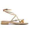 sandalia-arezzo-rasteira-dourada-couro-fivelas-cristais-1