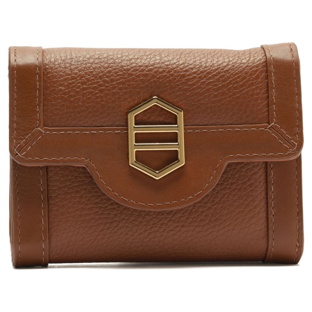 carteira-arezzo-marrom-couro-pequena-moldura-metal-4001-1