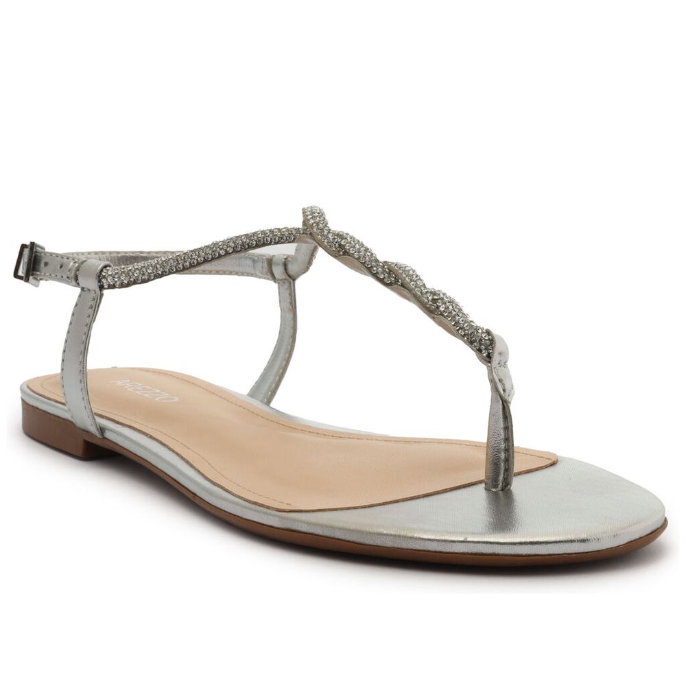 sandalia-rasteira-prateada-enfeites-arezzo-1 sandalia-rasteira-prateada-enfeites-arezzo-1